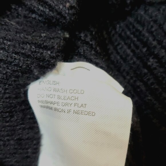 Womens XL Sophie Rue Women's Karmiti Diagonal Black Colorblock Crewneck Pullover - Picture 11 of 11